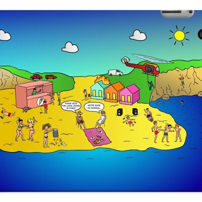 Tablet Cases - Life's A Beach - iPad 2/3/4 - Gloss