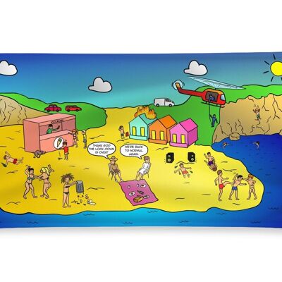 Beach Towels - Life's A Beach (UK) - L | 31" x 63" | 80cm x 160cm