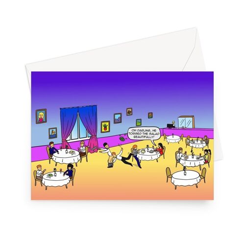 Birthday Cards - Tossing The Salad (UK) - 5"x7" - 1 Card