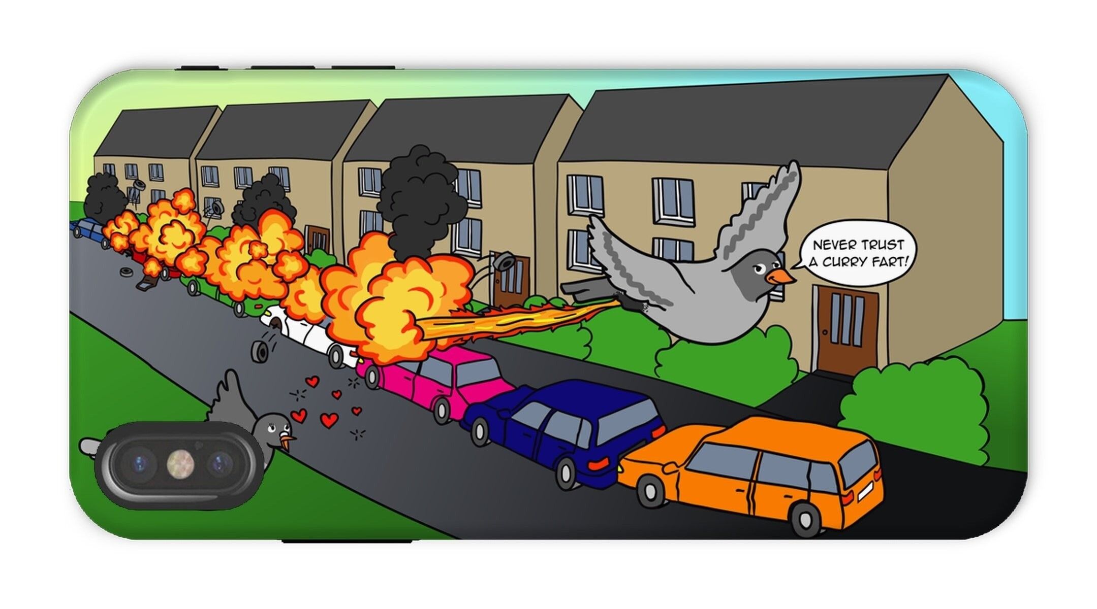 Phone Cases - Flames of Glory - iPhone X - Tough - Gloss