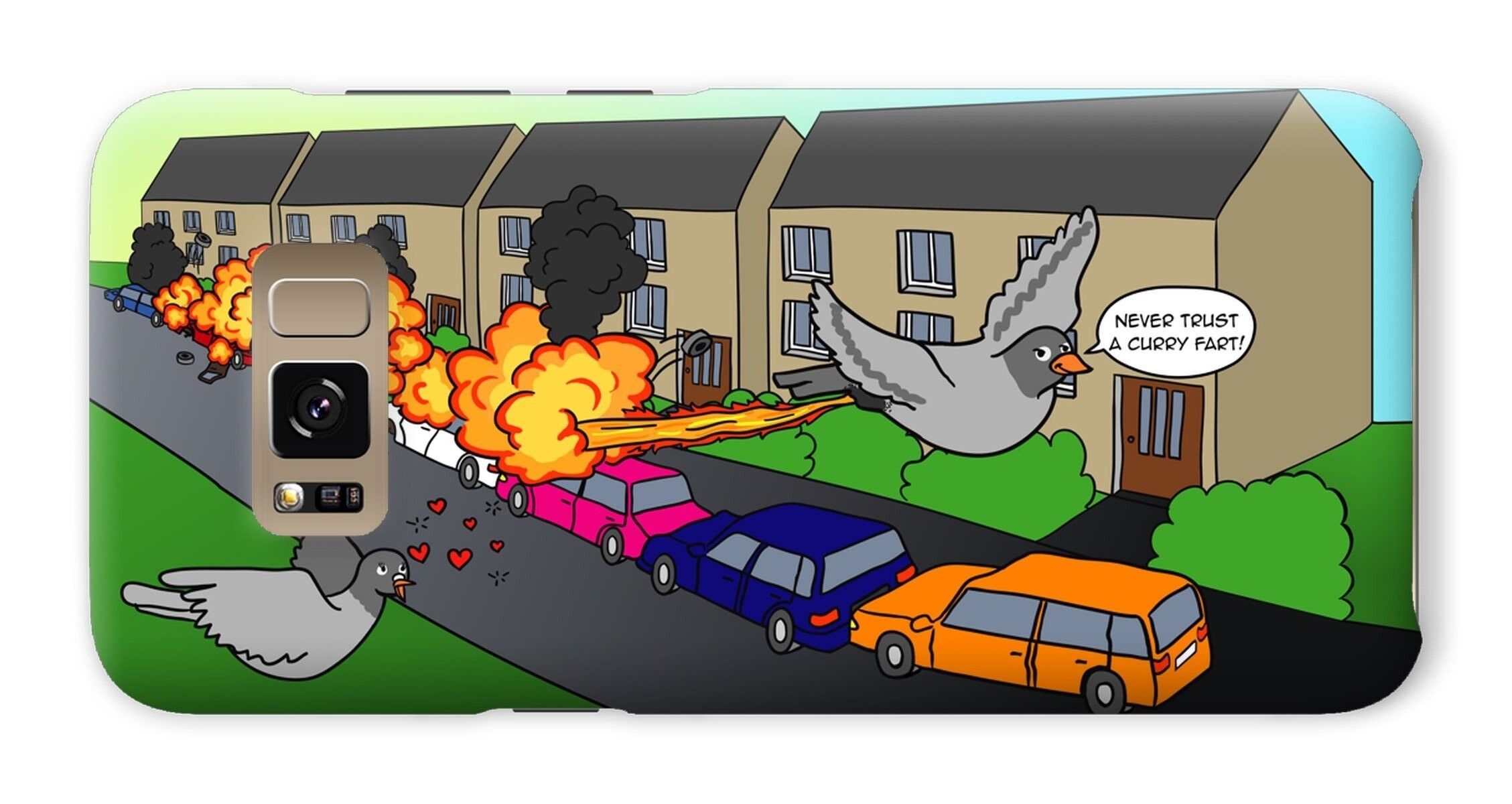 Phone Cases - Flames of Glory - Galaxy S8 - Snap - Matte