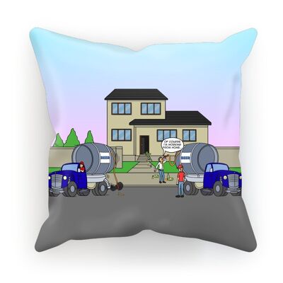Cushions - Slurping From Home (UK/USA) - S | 12" x 12" | 30cm x 30cm - Canvas