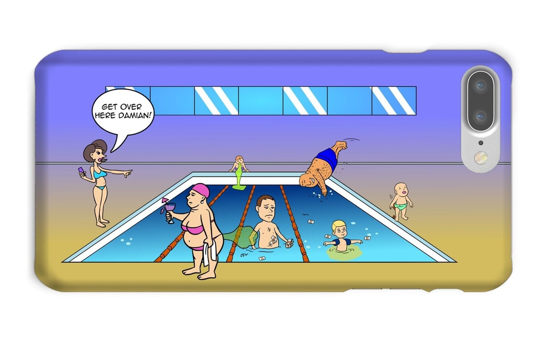 Phone Cases - Getting Plastered - iPhone 8 Plus - Snap - Gloss