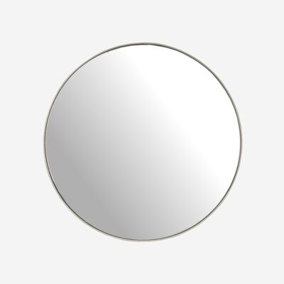 Espejo de metal blanco 90 cm