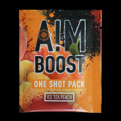 Paquete de muestra AIM BOOST - 1x 10 g de té helado de melocotón