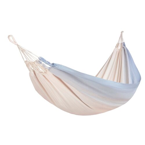 Hammock Uncarved Blue Basic, thick cloth, pure cotton, handmade in Ecuador