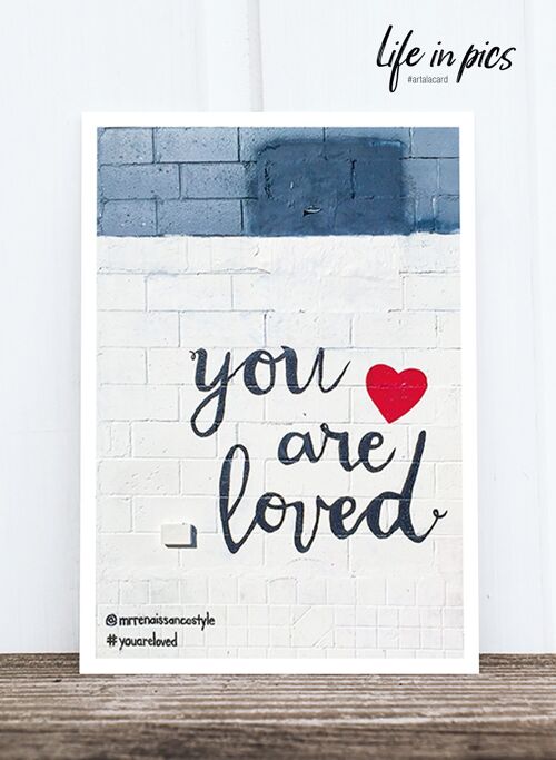 Life in Pic's Foto-Postkarte: You are loved HF