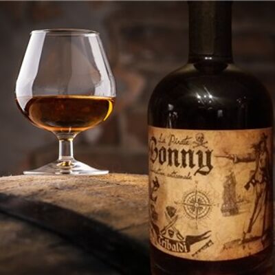 Rum Bonny spirit drink under French oak wood