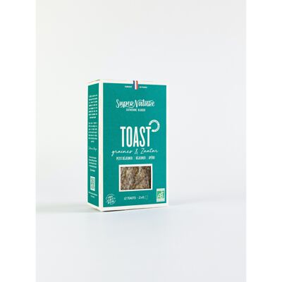 Toast Graines & Zaatar en carton de 6 boites de 204 g