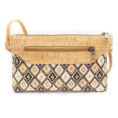Crossbody women's bag in cork with 3 different patterns - BAG-604-C