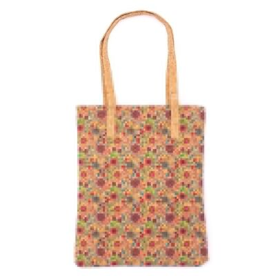 Tote bag bag / shopping net in cork with pattern - BAG-613-B