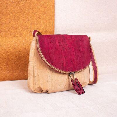 Crossover bag with colored tassels - BAGP-026-A