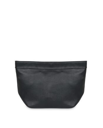 Pochette noire mini paper bag Leandra 1