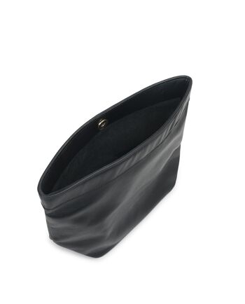 Pochette noire mini paper bag Leandra 3