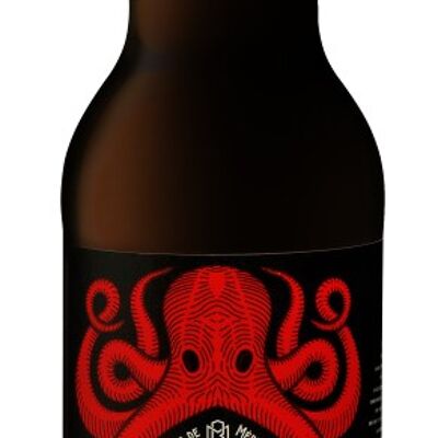 Bio-AMBREE-Bier aus der Provence Le Octopus 33cl