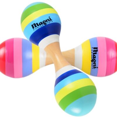 Maracas Doppel mit Streifen