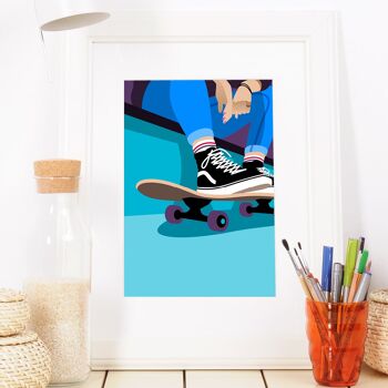 Sneaker & skateboard A4 pour enfants et adolescents 3