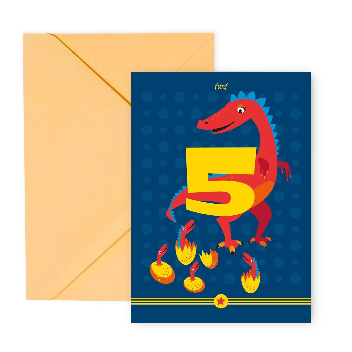 Biglietto di auguri per il quinto compleanno