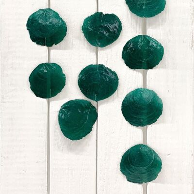 Shell Garland Capiz Medium Dark Green