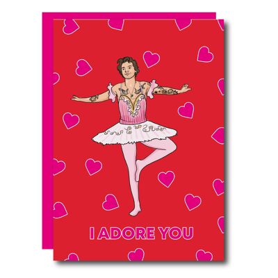 I Adore You Valentines Day Card