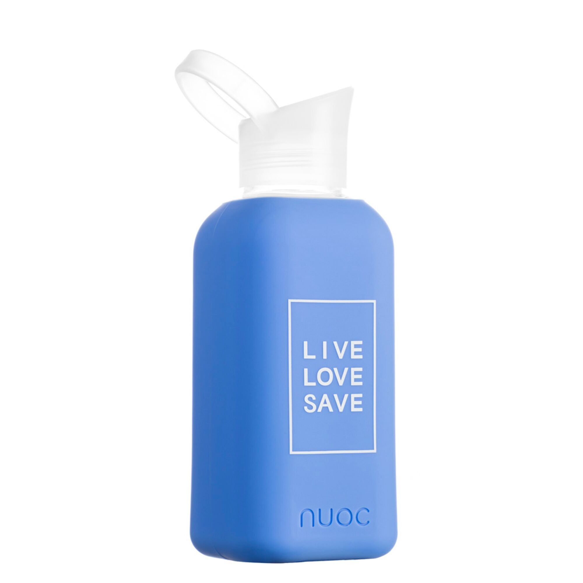 BOTTIGLIA IN VETRO 500ml NUOC l BLUE PALM l LIVE, LOVE SAVE SOLIDARITY COLLECTION