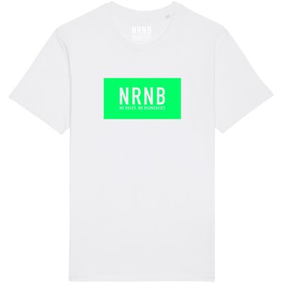 PALM TEE    White | Fluro Green