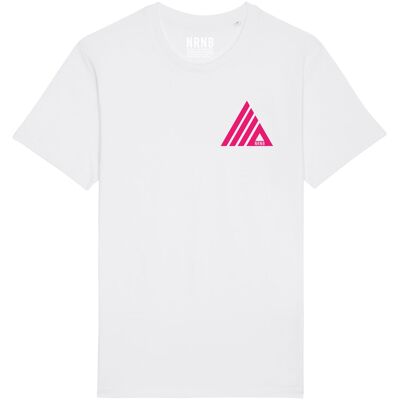 TARARAMA TEE    White | Fluro Pink