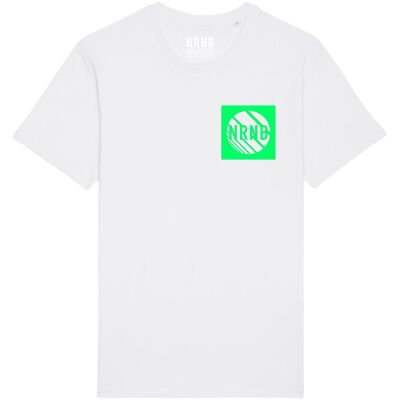 DEE WHY TEE    White | Fluro Green