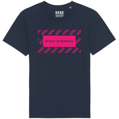 BONDI TEE    Navy | Fluro Pink