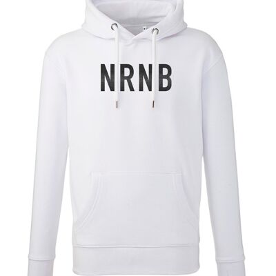 UNISEX STATEMENT HOODIE    White | Shadow