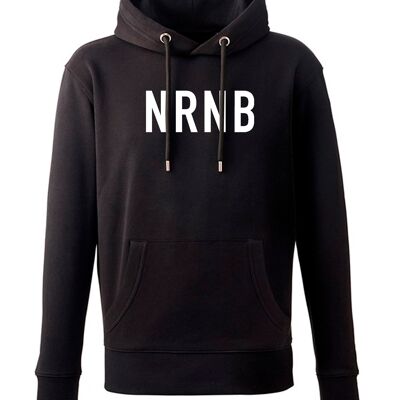 UNISEX STATEMENT HOODIE    Black | White