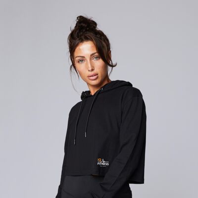 Iqf cropped hooded tee