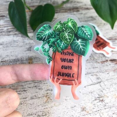 Sticker - make your own jungle - large