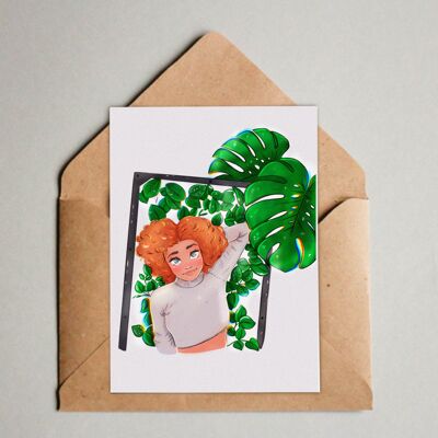 Postkarte / A6 Print -  Plantlady