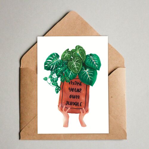 Postkarte / A6 Print -  Make your own jungle