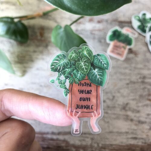 Sticker - make your own jungle  - transparent