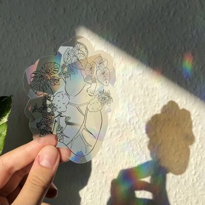Sun Catcher Sticker - Heart