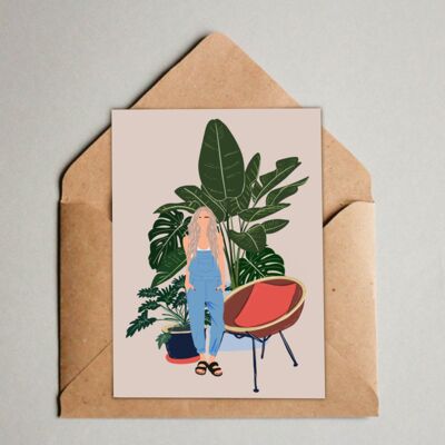 Postcard / A6 print - Plantlady Home