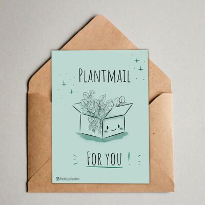 Postal / impresión A6 - Plantmail para usted - 1 tarjeta