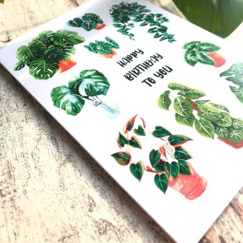 Carte Joyeux Anniversaire - Plantlover - Avec Enveloppe 3