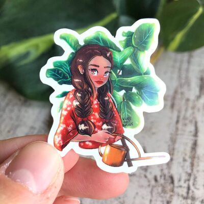 Sticker - Fiddle Fig Tree Plantlady