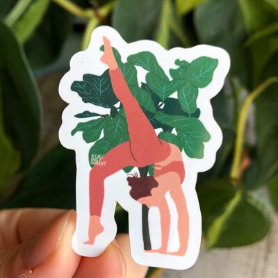 Sticker - Fiddle Fig Tree Yoga