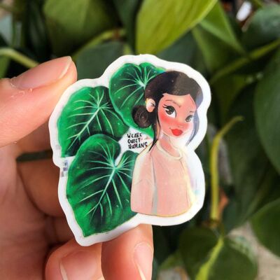 Sticker - Philodendron Gloriosum Girl 3 Sheets