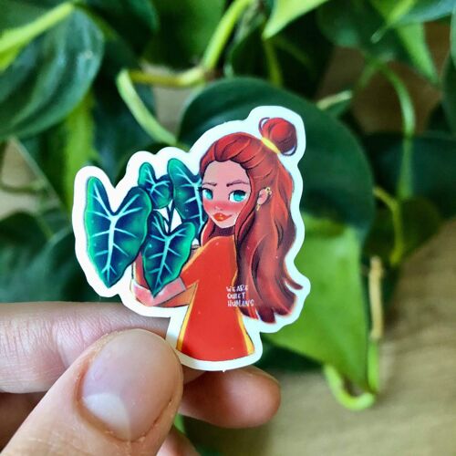 Sticker - Alocasia Frydek Mädchen