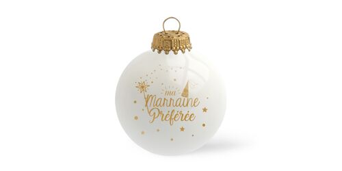 Boule de Noël Ma Marraine Préférée