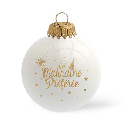 Boule de Noël Ma Marraine Préférée