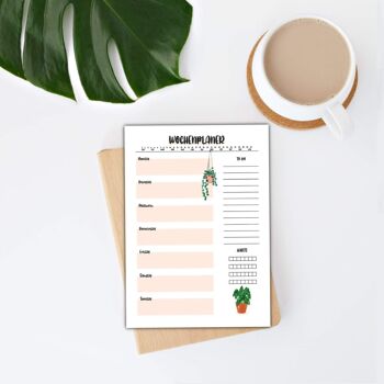 Agenda hebdomadaire Alocasia Frydek A5 1