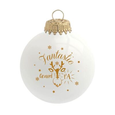 Boule de Noël Fantastic Grandpa - en verre