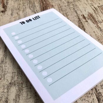 To Do List couleurs pastel - A6 50 feuilles - To Do List rose pastel 6