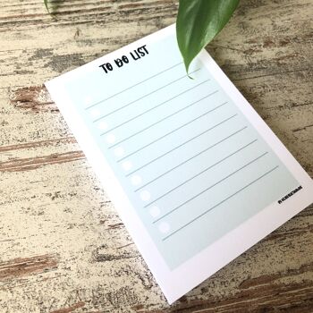 To Do List couleurs pastel - A6 50 feuilles - To Do List rose pastel 9
